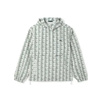 LACOSTE Sweatshirt Unisex Green Check