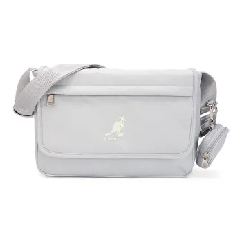 KANGOL Nylon Messenger Bag Crossbody Bag Shoulder Bag Women's Gray