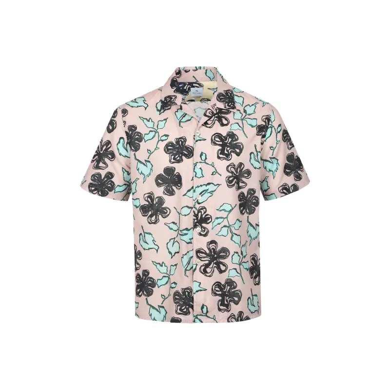 Ps Paul Smith Floral Printed Short Sleeved Shirt-0