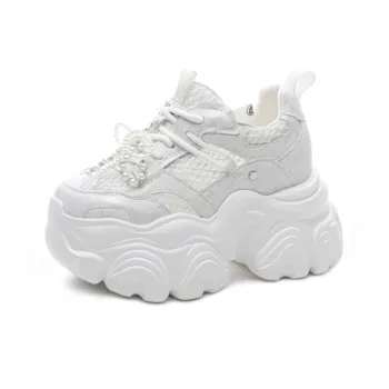 Shoe cabinet floral language Chunky Sneakers Women's Low Top