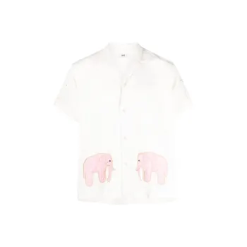 Marine Serre Shirts Men White