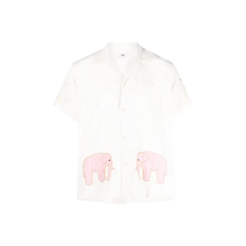 Marine Serre Shirts Men White-0