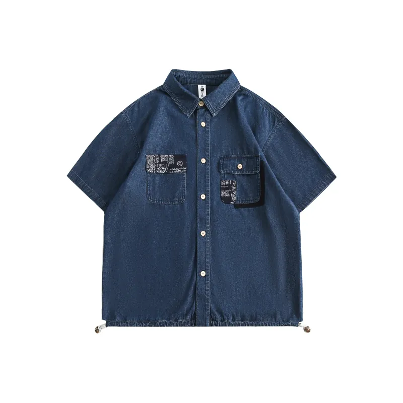 Columtomy Shirt Unisex Denim Blue-0