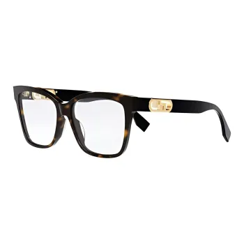 FENDI Eyeglass Frames Unisex Black