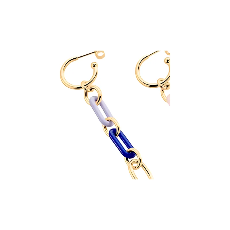 Agatha Acetate Earrings Women's Gold-1