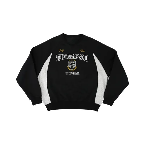THEWIZBRAND Sweatshirt Unisex Black Gray Color