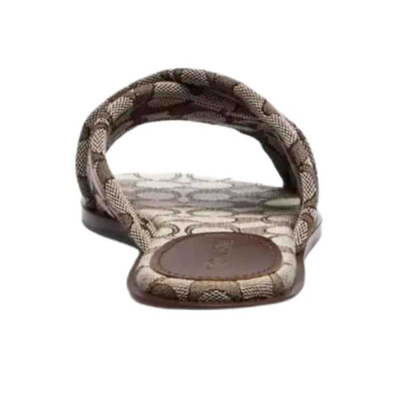COACH Slide Slippers Women's Brown-4