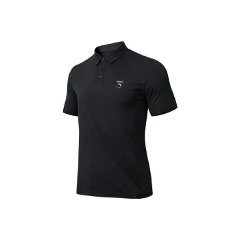 Anta Variety Training Collection Polo Shirt Men's Basic Black