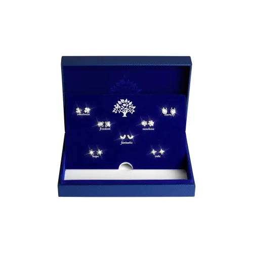 KINGFOCUS 999 Fine Silver Needle Stud Earrings Women's