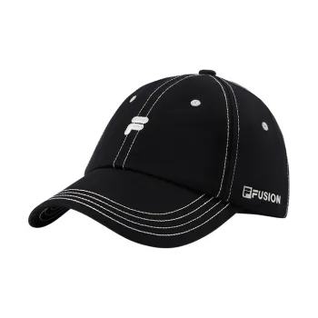 FILA FUSION Cotton Baseball Caps Unisex Black