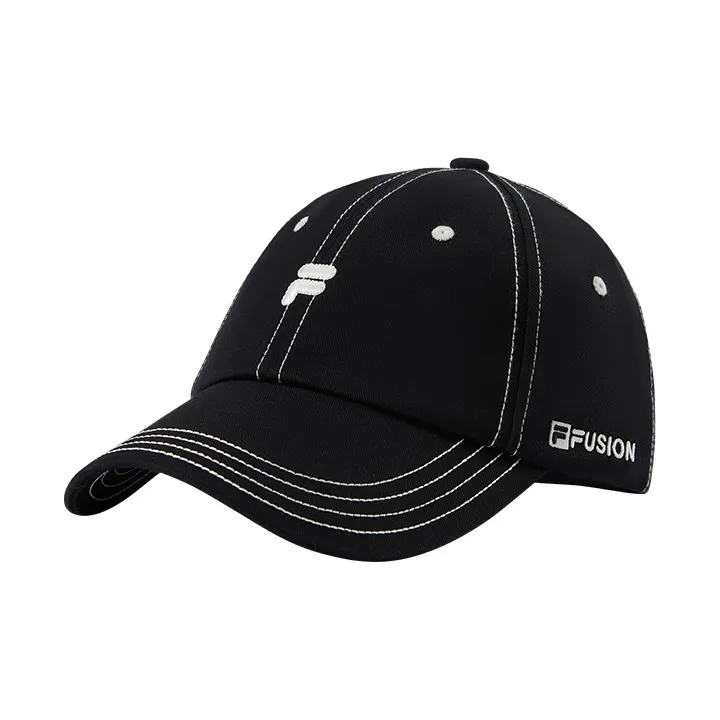 FILA FUSION Cotton Baseball Caps Unisex Black-0