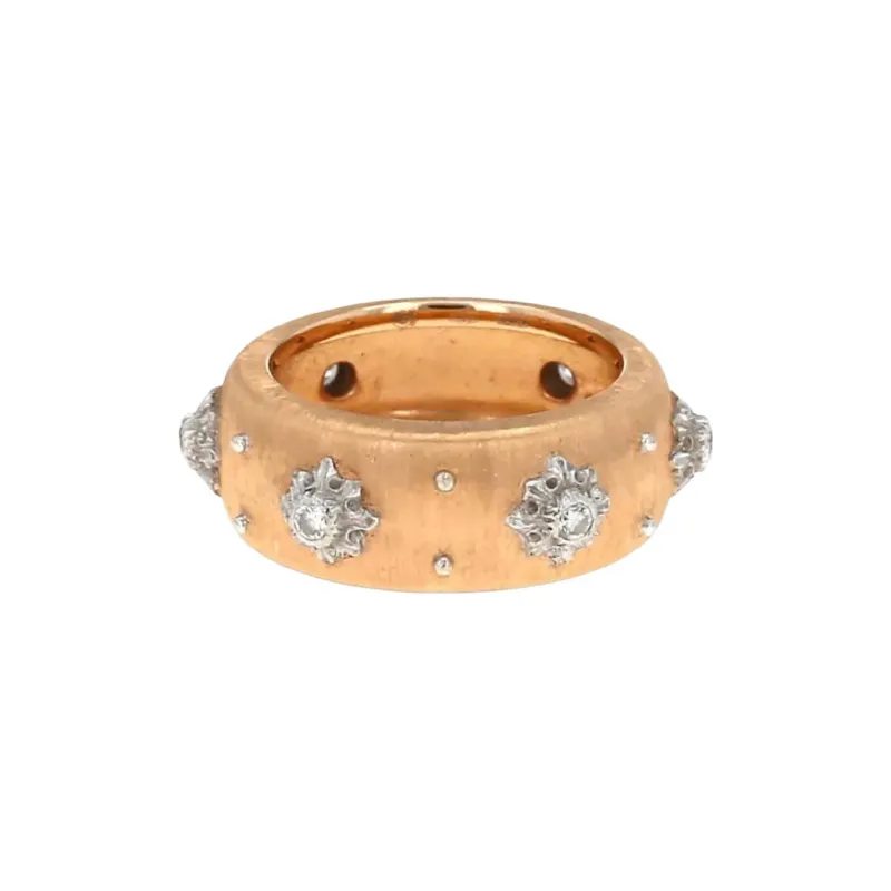 BUCCELLATI 18K Gold Macri Diamond Ring-1