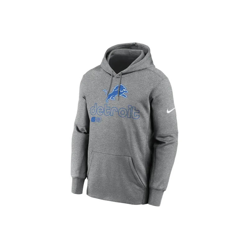 Nike Detroit Lions Men's Nike Therma Nfl Pullover Hoodie-0