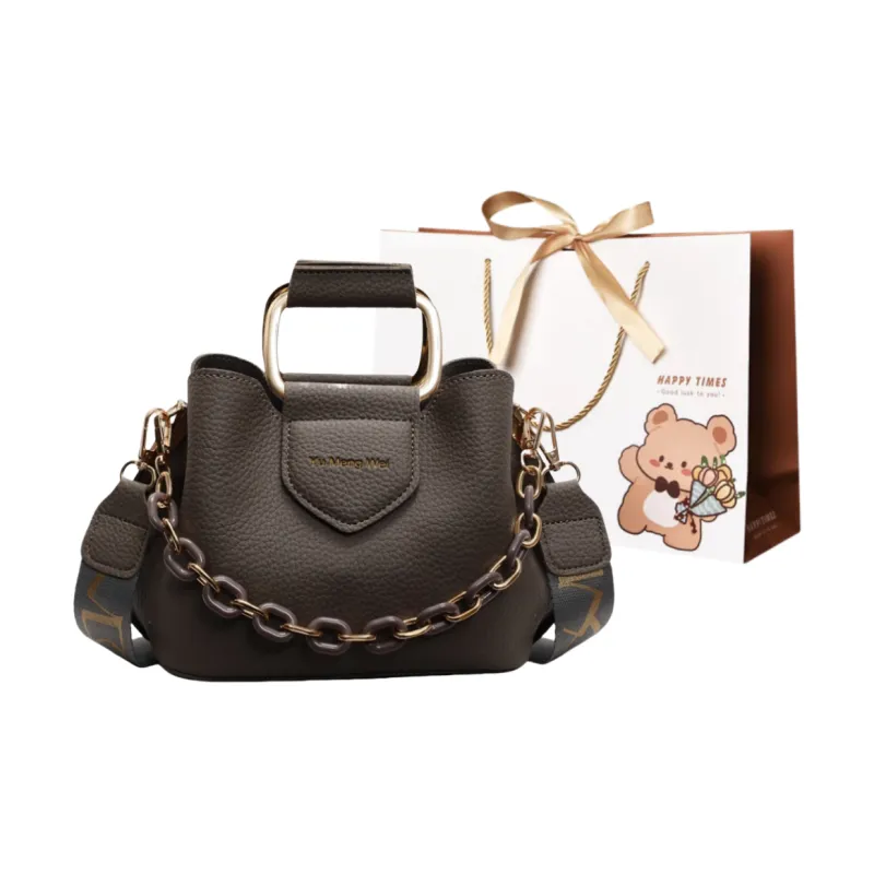 ERANGBEAR PU Crossbody Bag Small Size Women's Multicolor-2