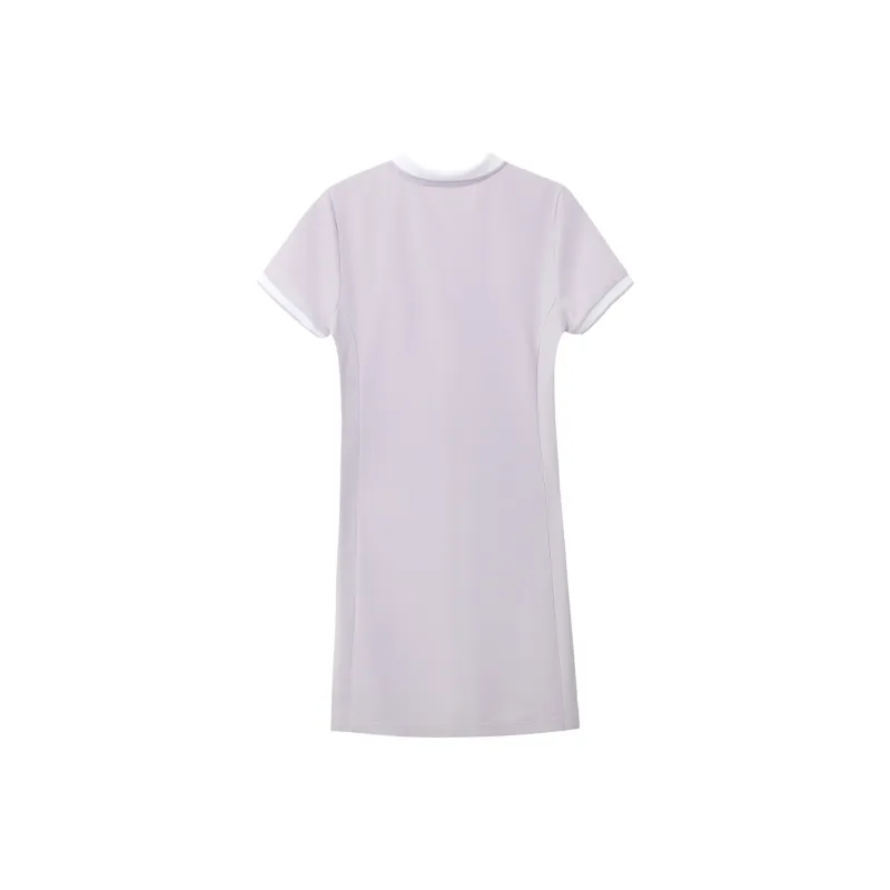 SPYDER NATURE GOLF Short Sleeved Dress Women's Galaxy Purple-1