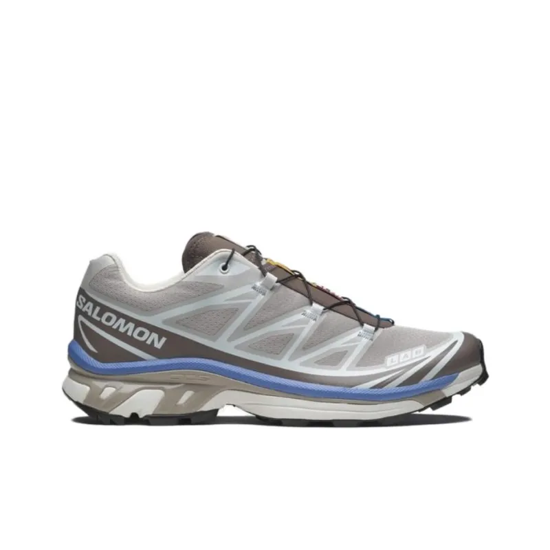 SALOMON XT 6 Anti Slip Wear Resistant Low Top Running Shoes Unisex Gray-1