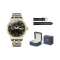 Men's Steel Band Black Dial