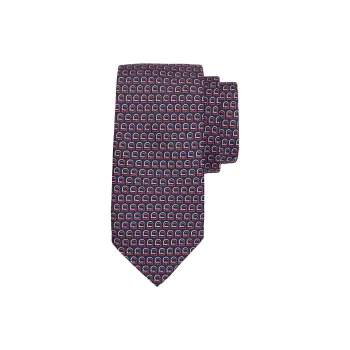 Ferragamo Gancini Printed Tie