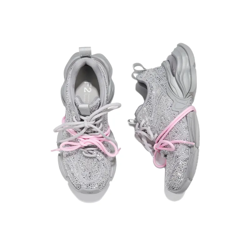 FERNANDA FRANKLIN Anti Slip Wear Resistant Low Top Lightweight Chunky Sneakers Women's-6