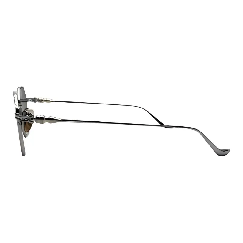 Chrome Hearts Titanium Irregular Shape Sunglasses Men's Bronze-2