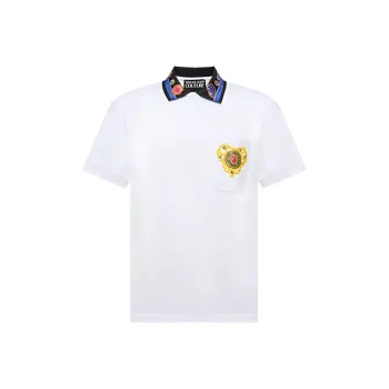 VERSACE JEANS COUTURE Heart Couture Short Sleeved Polo Shirt
