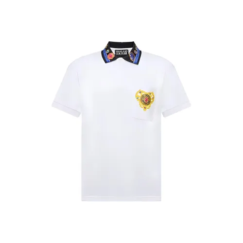 VERSACE JEANS COUTURE Heart Couture Short Sleeved Polo Shirt