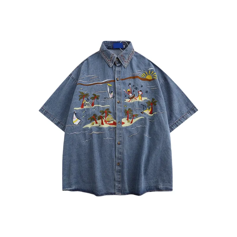 GBXM Shirts Unisex Denim Blue-0