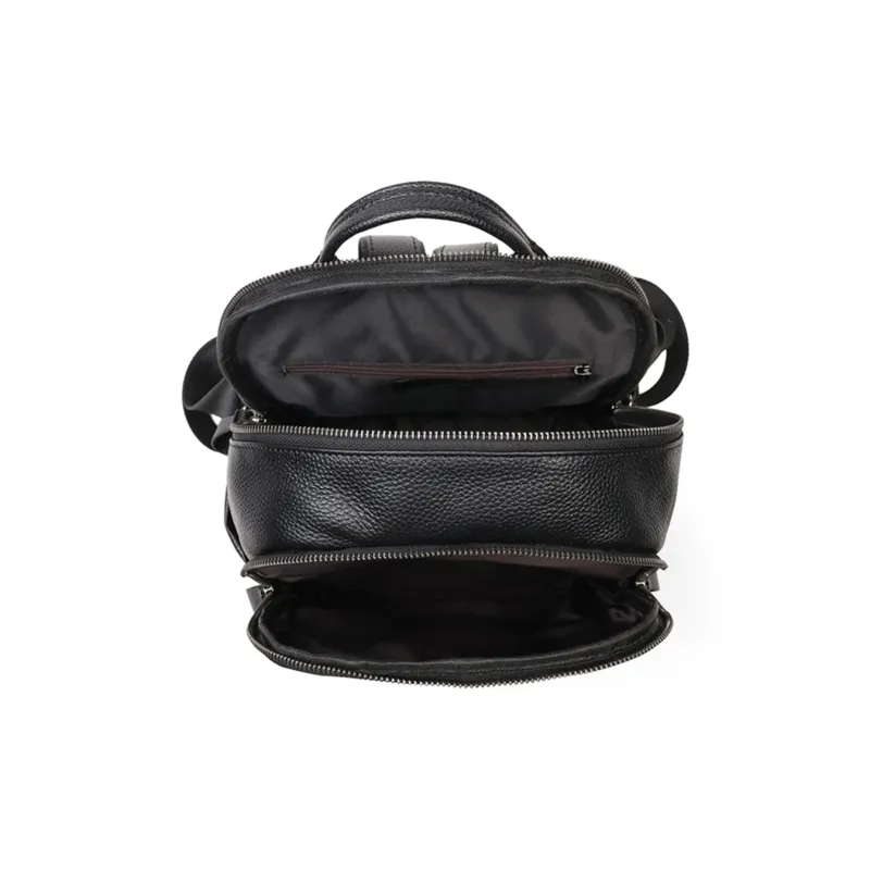 COMELY Cow Leather Mom Bag Travel Backpack Regular Women's Black-4