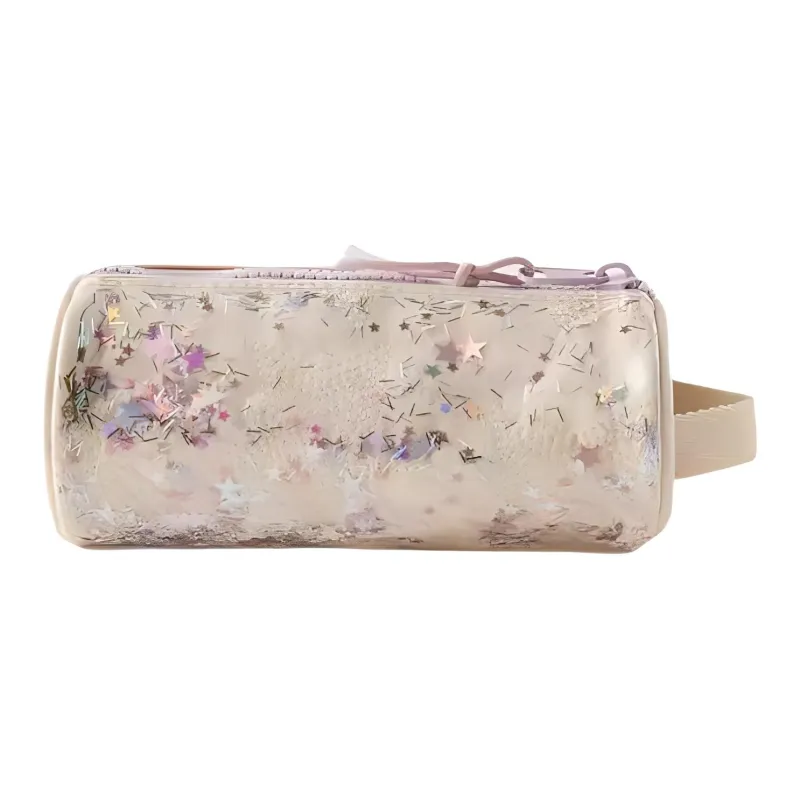 ZARA Thermoplastic PU Polyurethane Clutch Regular Women's Light Beige Yellow-3