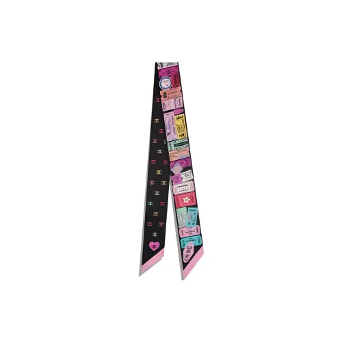 CHANEL Silk Scarves Women's Multicolor