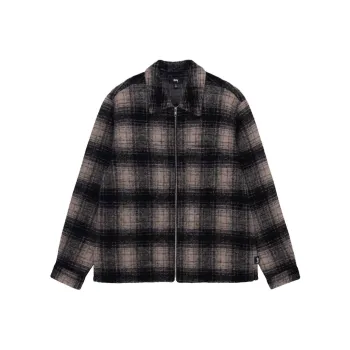 Stussy Wool Plaid Zip Shirt