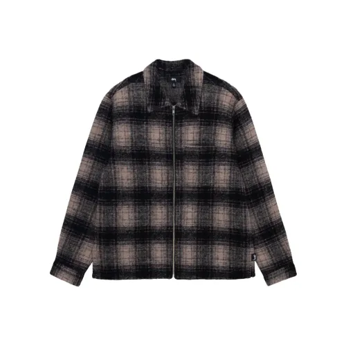 Stussy Wool Plaid Zip Shirt