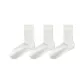 [3 Pack/7A Antibacterial Mulberry Silk]3 Pack White