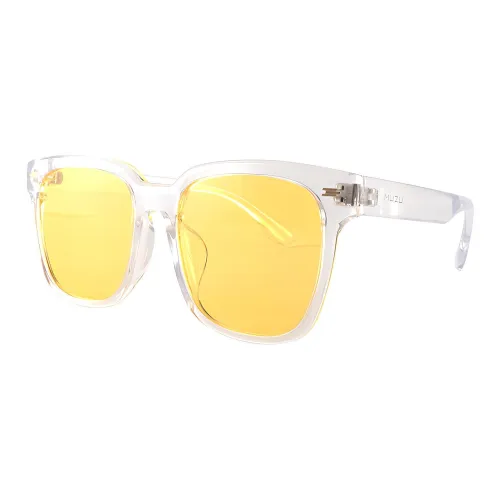 MUZU TR/Memory Plastic Square Sunglasses Unisex