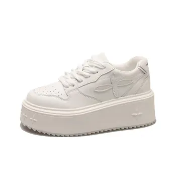 CHERRY&KALIKA Shock Absorbing, Non Slip, Wear Resistant, Breathable And Lightweight Low Top Casual Shoes Women's White