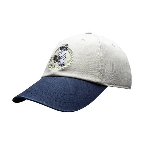 Anta Cotton Fabric Baseball Caps Unisex Papyrus White