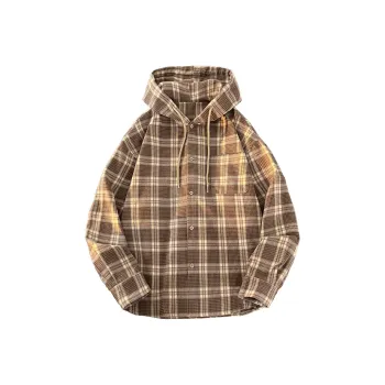 MARK WAFFLE Shirt Unisex Black Plaid