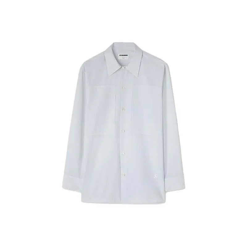 JIL SANDER Striped Long sleeve Cotton Shirt-0