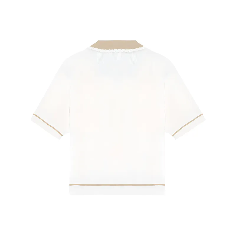LI NING 1990 Classic Collection Polo Shirt Women's Ivory-1