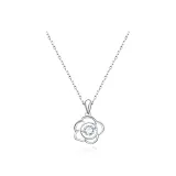 Camellia Beating Heart Necklace