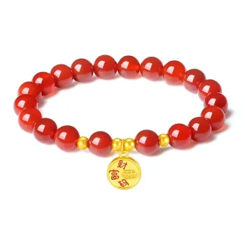 CHINA GOLD Agate Bracelets Women's