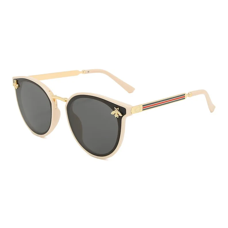 YUZHAOLIN PC Metal Oval Sunglasses Unisex-4