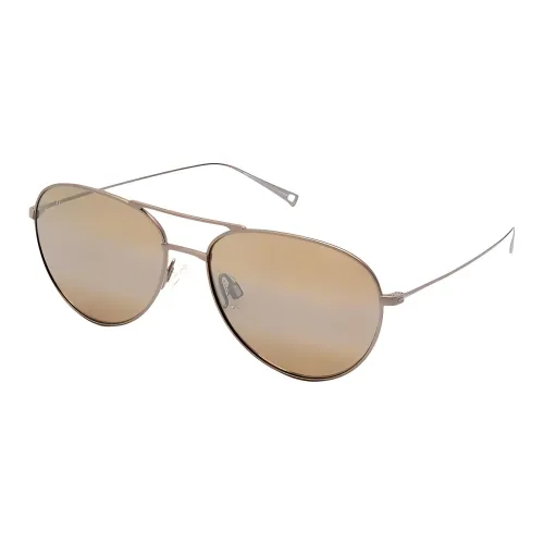 Maui Jim Titanium Aviator Sunglasses Men's Gray