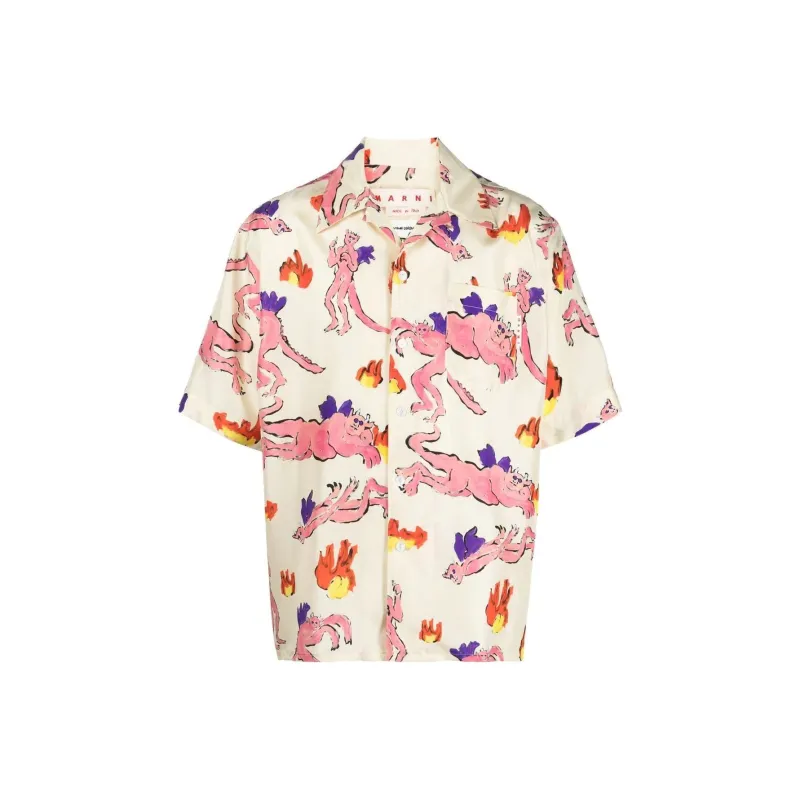 MARNI Shirts Men Light Yellow-0