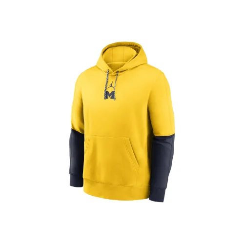 JORDAN Michigan Wolverines Sideline Team Issue Club Men's Nike College Pullover Hoodie