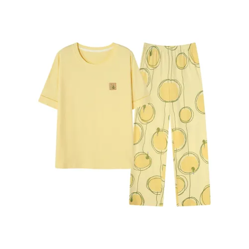 GOSO Pajama Set Women's Bright Yellow