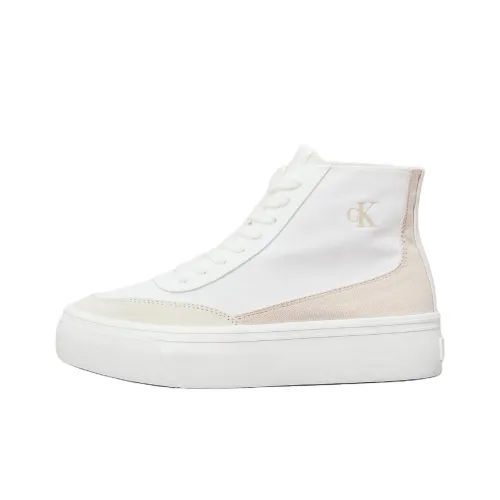 CALVIN KLEIN High Top Skateboard Shoes Women's White