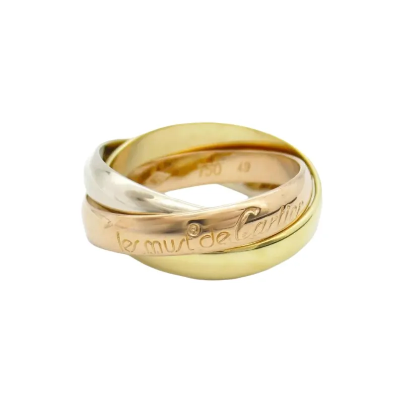 Cartier 2010s 18k Gold Trinity Ring-0