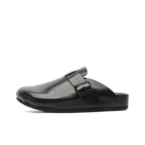 PAVEA Abrasion Resistant Slip Resistant Wrap toe Slippers Men's Black