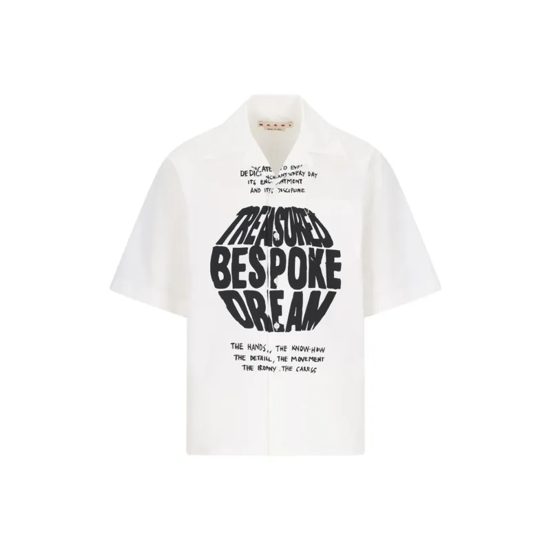 MARNI Bespoke Printed Logo Embroidered Shirt-0